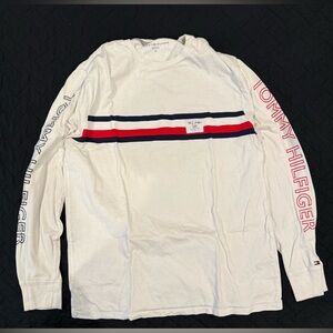 Long Sleeve Tommy Hilfiger Tee White Size M